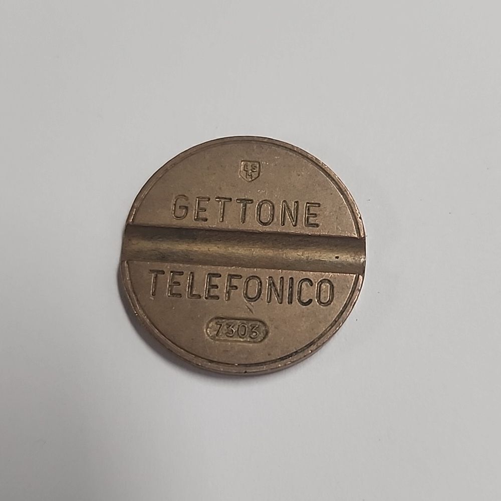 Vintage Gettone Telefonico Italy Pay Phone Token #7303